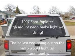 1997 Ford Explorer High Mount Brake Light Conversion To Led Youtube