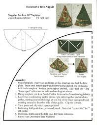Quilter S Fun Christmas Tree Napkins Christmas Tree Napkins Fabric Christmas Trees Christmas Sewing