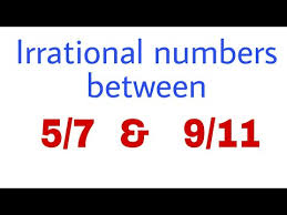 Is two thirds a rational or an irrational number? Finding Irrational Numbers Between Two Rational Numbers Youtube