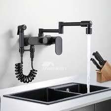 matte black brass kitchen sink pot