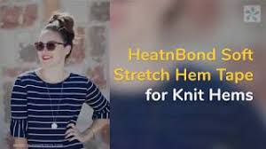 I hem knit fabrics with a twin needle. Heatnbond Soft Stretch Hem Tape For Sewing With Knit Fabrics Youtube