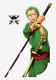 The straw hat pirates come to gran tesoro, the richest ship in the world. Zoro One Piece Render Clipart 419415 Pikpng