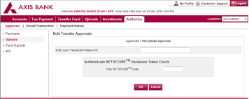 One doesn't need to go to the bank for. Corporate Internet Banking Faqs Axis Bank