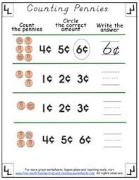 Counting Pennies Worksheets Pennies Worksheets Counting Pennies Worksheet Money Worksheets