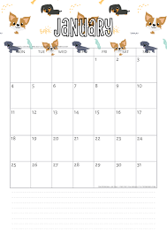 Every 26 january is celebrated in republic day in india. Free Printable January 2021 Calendar Pdf Cute Freebies For You