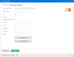 Simple to install, with powerful administration software means that your mail server will be up and running quickly. Smtp Bulk Mailer Freeware To Send Bulk Emails Using An Smtp Server