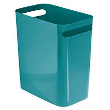 Mdesign Wastebasket Trash Can For Bathroom Office Kitchen 12 Teal Want Additional Info Click On The Image Teal Bathroom Accessories Waste Basket Trash Can