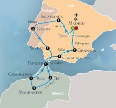 Treasures Of Spain Portugal And Morocco Morocco Travel Portugal Travel Map Of Spain