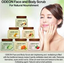 Odeon Face And Body Scrub Papaya Cucumber 300ml Lazada