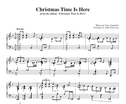 You can either print the sheet music from our website, or from playground's mac and pc applications. Christmas Time Is Here Sheet Music Sky Blue Music Online Store