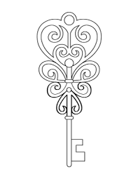 9 free vector graphics of skeleton key. Free Printable Coloring Pages Page 25