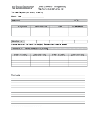 15 printable blood pressure and pulse log forms and