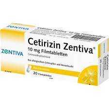 Cetirizin Zentiva 10 Mg Filmtabletten 00365492 Heuschnupfen Eurapon