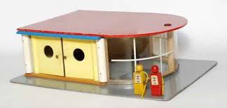 Tankstelle Von Sio Antikes Spielzeug Parkhaus Blechspielzeug