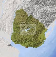 This map was created by a user. Uruguai Mapa De Relevo Protegido Colorido Para A Vegetacao Fotomural Fotomurais Parana Rio Nasa Myloview Com Br