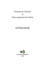 Stai giocando cactus mc coy. International Collection Of Micro Organisms From Plants Catalogue