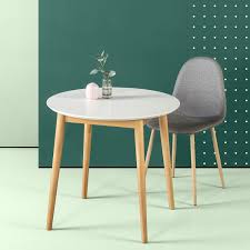 Zinus Lloyd 32 Wood Dining Table Walmart Com In 2020 Round Wood Dining Table Wood Dining Table Dining Table
