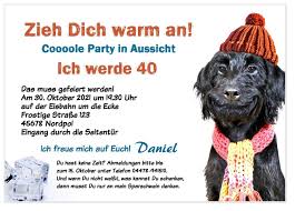 Hund Mit Mutze Und Schal Spruche Einladung Geburtstag Einladung Geburtstag Einladungen