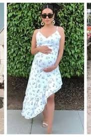 بالصور أفكار إطلالات رائعة لكل حامل في عيد الأضحى In 2020 Dresses Fashion High Low Dress