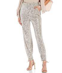 Trina Turk Sparkler Pull On High Rise Sequin Coordinating Joggers Dillard S