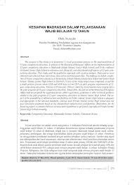 Kirimkan kartu ucapan kreatif dan menarik. Pdf Kesiapan Madrasah Dalam Pelaksanaan Wajib Belajar 12 Tahun