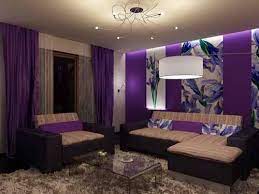 افكار ديكورات غرف جلوس مودرن صغيرة المساحة بالصور purple bedroom decor purple living room colourful living room