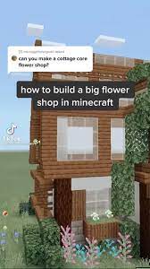 Minecraft Flower Shop Video In 2021 Minecraft Designs Minecraft House Tutorials Minecraft House Designs