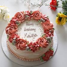 Maybe you would like to learn more about one of these? Flower Buttercream Cake Birthday Cake For Women Simple Buttercream Birthday Cake Whipped Cream Cakes