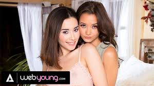Petite Brunette Aria Lee & Her Gorgeous Bestie Have First-Time Soft  Passionate Lesbian Sex