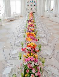 Palm Beach Entertaining Long Table Wedding Long Wedding Reception Tables Spring Table Runner