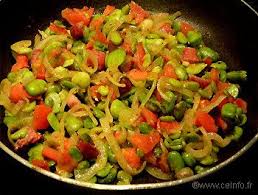 Poelee De Feves Aux Lardons Fumes Les Legumes Cuisines Recette Feves Cuisson Des Feves Plat