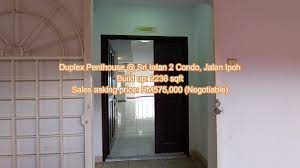 Smk raja chulan ipoh, ipoh, perak. Property For Sale Rent Duplex Penthouse Sri Intan 2 Condo Jalan Ipoh Rm575k Youtube