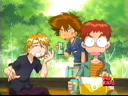 makes ya wonder what these same boys are looking at some years later digimon adventure 02 anime digimon adventure