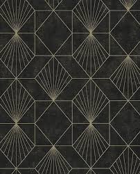 Black and white wallpaper geometric wallpaper stick and peel modern stripe herringbone contact paper 17.71in x 118in self adhesive removable waterproof wall paper vinyl film for wall covering home. Halcyon Black Geometric 366073 Brewster Wallpaper Wallpaper Warehouse