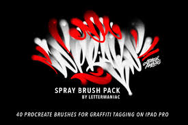 Free spray paint stipple brushes for illustrator. Spray Brush Pack For Graffiti In Procreate In Brushes On Yellow Images Creative Store