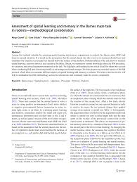 Deeper analysis for barnes maze. Pdf Assessment Of Spatial Learning And Memory In The Barnes Maze Task In Rodents Methodological Consideration