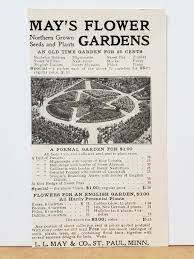 L L May Seeds Plants Flower Gardens 1905 PRINT AD PHOTO St Paul Minnesota |  eBay