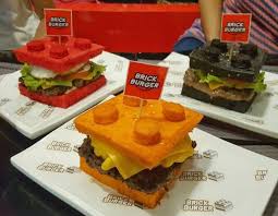 Brick Burger A Burger Joint Located In The City Of Pasig Philippines Sells Burgers That Are Shaped Like Lego Bricks Unfortuna Burger Burger Restaurant Food