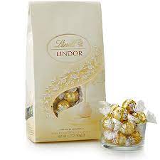 Each flavor has a corresponding color. White Chocolate Lindor Truffles 75 Pc Bag 31 7 Oz Lindt Usa