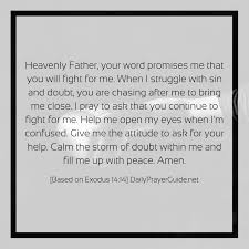 A Prayer To Hold My Peace Exodus 14 14 Daily Prayer Guide
