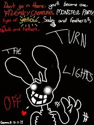 Shadow Bonnie Lyrics Are From Turn The Lights Off By Tally Hall Party Eyes Fan Art Monster Party