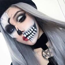 15 Scary Halloween Mund Zahne Half Face Makeup Fur Madchen Frauen 2018 Halloween Gesicht Schminken Halloween Gesicht Und Make Up Gesicht