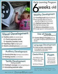 6 Weeks Old Our Early Learning Activities This Week Early Learning Early Learning Activities Learning Activities