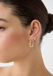 Lot de 9 paires de boucles d'oreilles rose