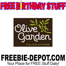 Check out the menu for olive garden.the menu includes weekday lunch, create your own pasta, drinks, appetizers, desserts, and dinner entrees. Birthday Freebie Olive Garden Freebie Depot