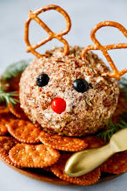 Rudolph Cheese Ball Recipe Recipe Christmas Recipes Appetizers Make Ahead Christmas Appetizers Christmas Party Food
