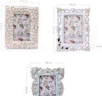 Amazon.com: Marco de fotos decorativo de resina tallada ...