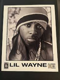 Lil Wayne Autographed 2002 Cash Money 500 Degreez Promo 8x10 Photo BAS  Beckett
