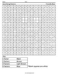 Each printable highlights a word that starts. Identifying Factors Bear Coloring Squared