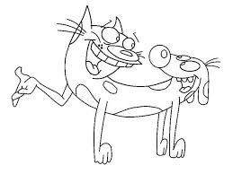 Catdog Outline Coloring Pages Best Place To Color In 2020 Cartoon Coloring Pages Coloring Pages Animal Coloring Pages
